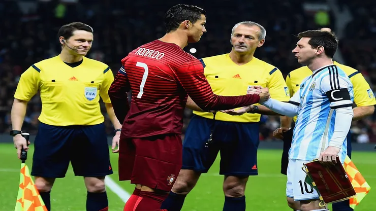 Cristiano Ronaldo e Messi - Laurence Griffiths/Getty Images