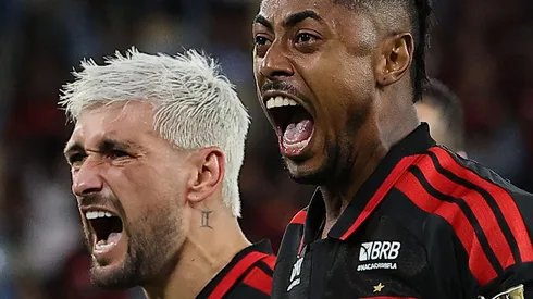 Arrascaeta e Bruno Henrique decidem para o Flamengo contra o Medellín. (Photo by Wagner Meier/Getty Images)