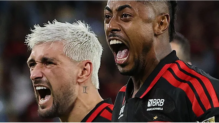 Arrascaeta e Bruno Henrique decidem para o Flamengo contra o Medellín. (Photo by Wagner Meier/Getty Images)