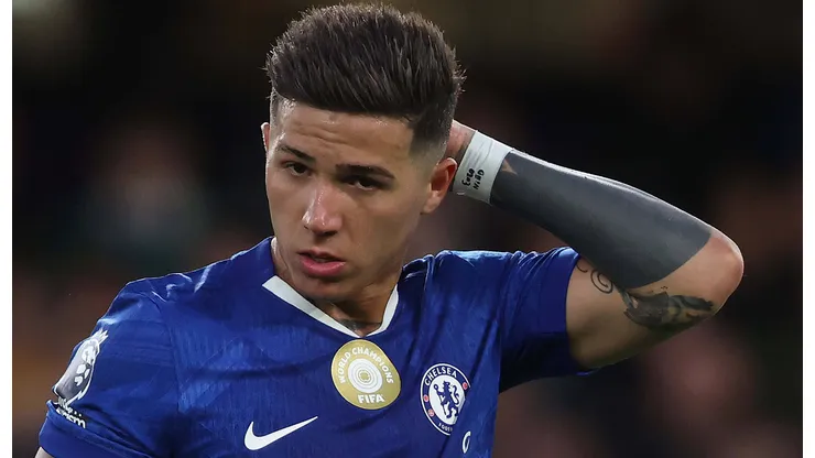 Chelsea está aberto a ouvir propostas por Enzo Fernández, já que está insatisfeito e gostaria de se transferir ao Real Madrid. Foto: IMAGO / Sports Press Photo