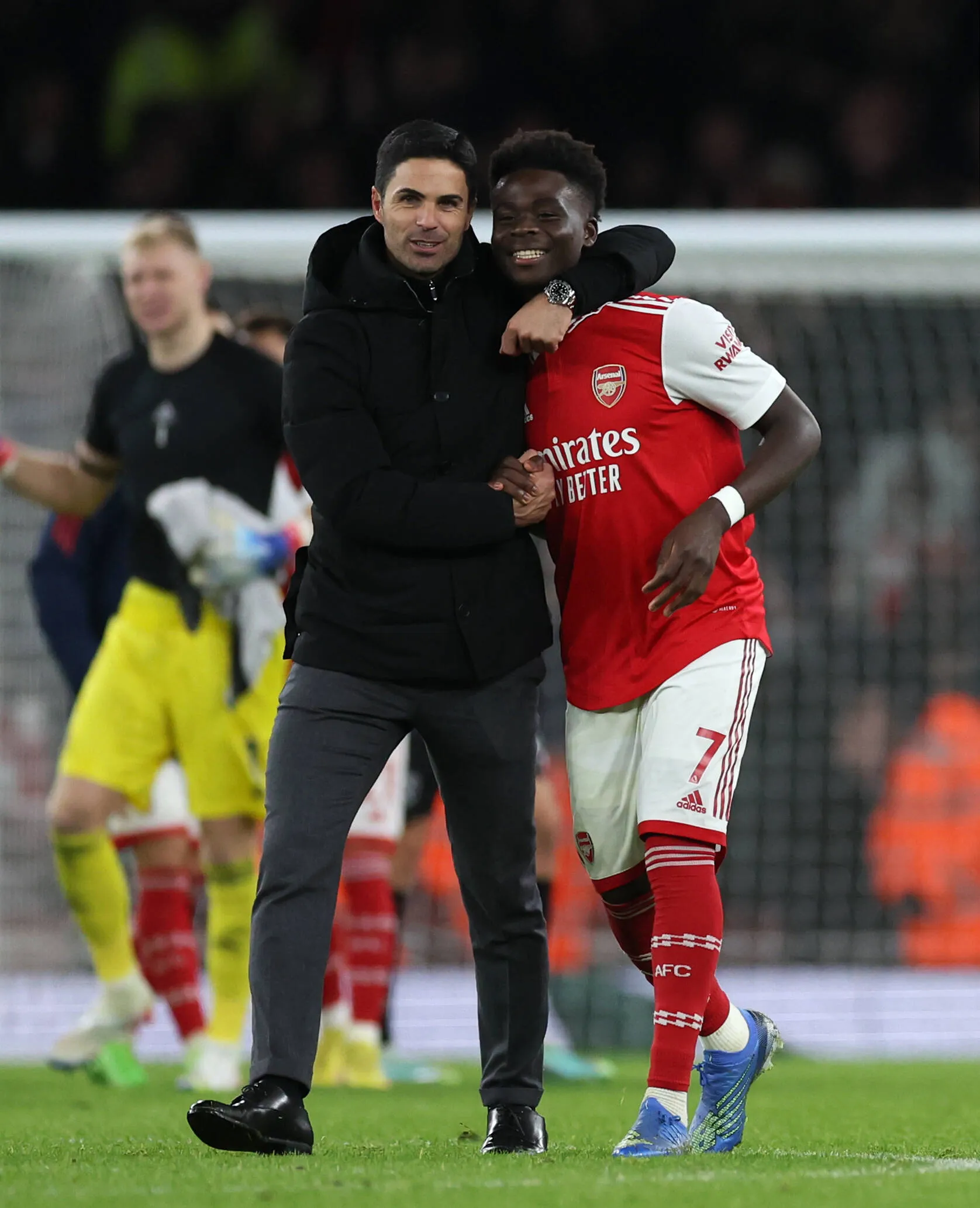 Arteta comentou sobre a baixa de Saka contra o City e comentou que Madueke pode ser uma opção na posição. Foto: IMAGO /&nbsp;PA Images
