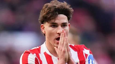 Julián Álvarez em campo pelo Atlético de Madrid. Foto: Angel Martinez/Getty Images
