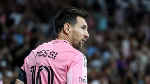 Lionel Messi em jogo pelo Inter Miami. Leonardo Fernandez/Getty Images