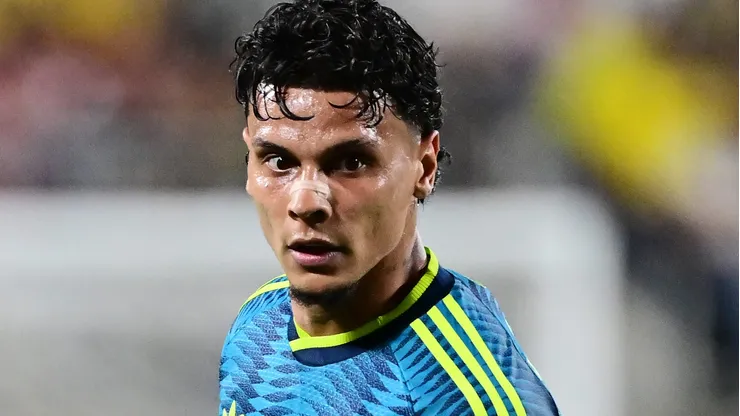 Richard Rios durante treinos da Colômbia. (Photo by Julio Aguilar/Getty Images)