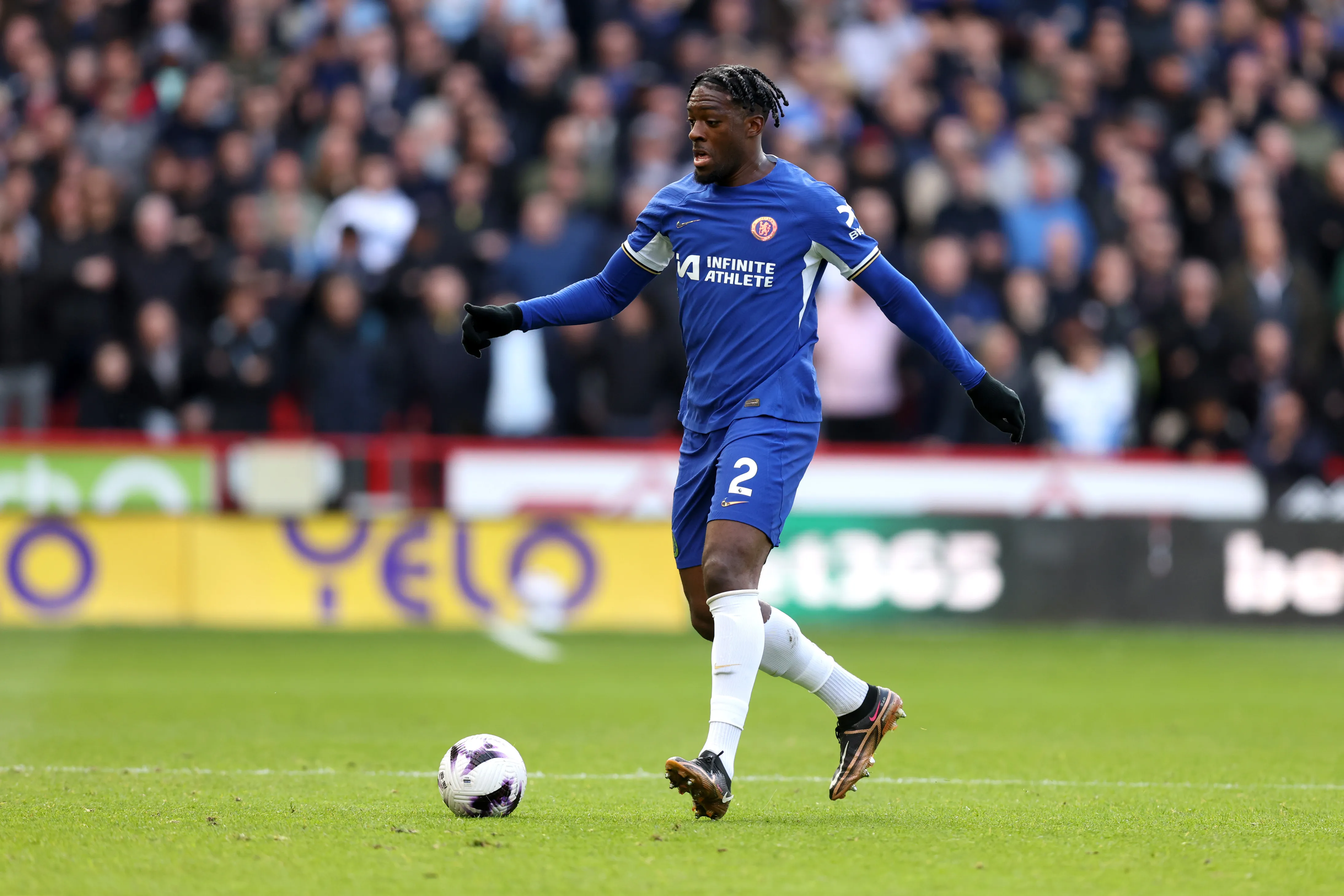 Axel Disasi quando ainda jogava pelo Chelsea – (Photo by George Wood/Getty Images)