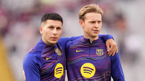Frenkie de Jong e Roony Bardghji. (Foto: Alex Caparros/Getty Images)