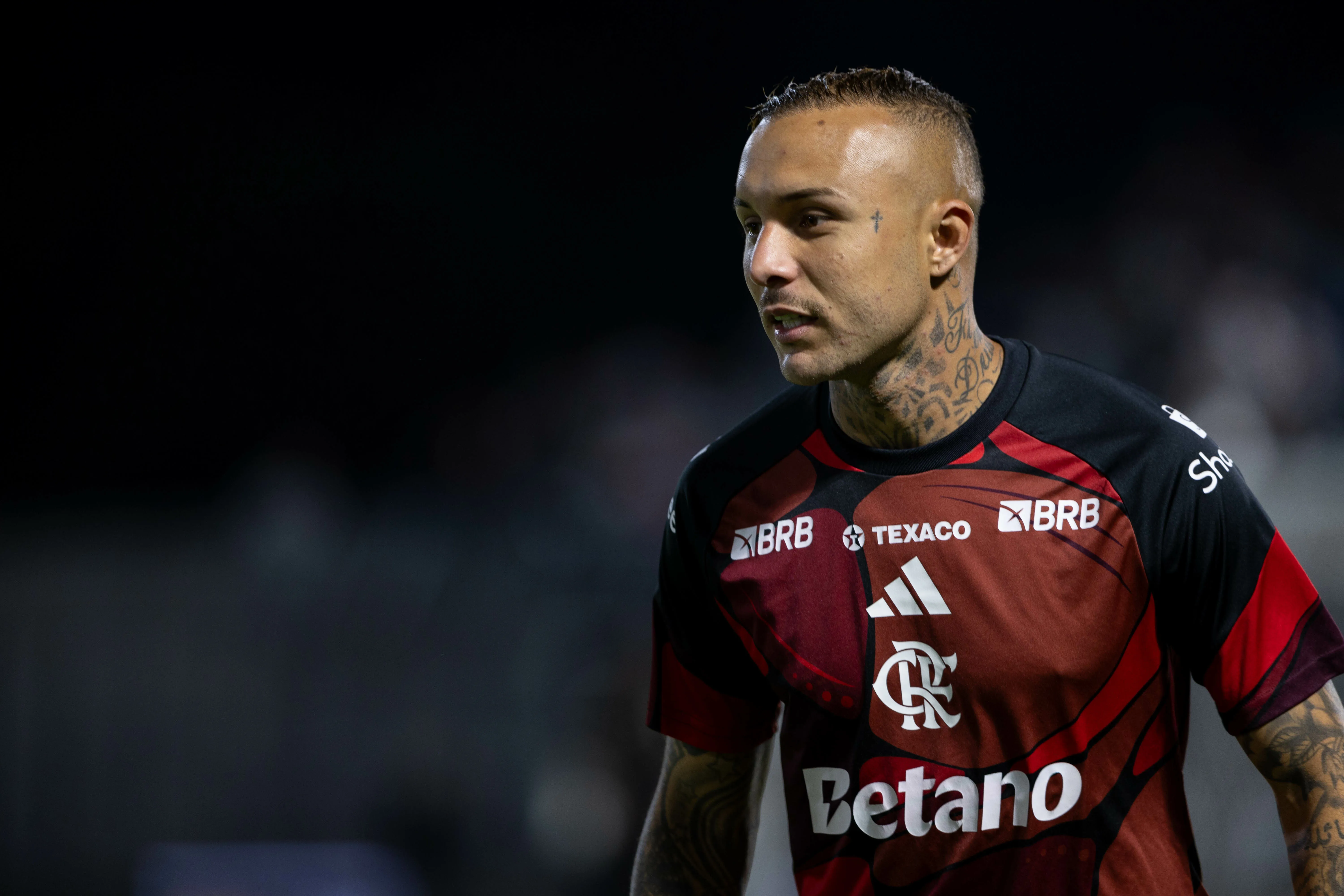 Everton Cebolinha pelo Flamengo. Foto: Joisel Amaral/AGIF