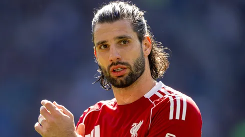 Dominik Szoboszlai deixou um recado sobre seu futuro no Liverpool. Foto: David Rawcliffe/IMAGO/Propaganda Photo