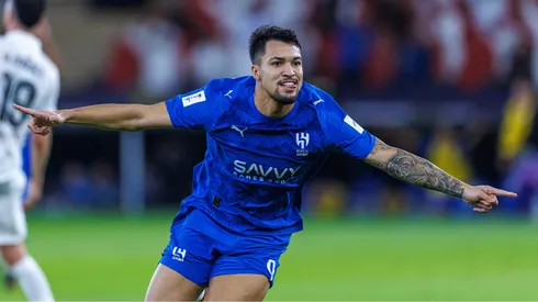 Marcos Leonardo marca pelo Al-Hilal. (Foto: Abdullah Ahmed/Getty Images)