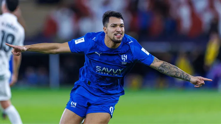 Marcos Leonardo marca pelo Al-Hilal. (Foto: Abdullah Ahmed/Getty Images)