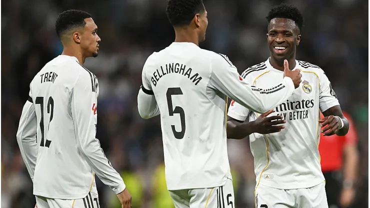 Vini Jr. marca golaço em Real Madrid x Alavés. Denis Doyle/Getty Images.