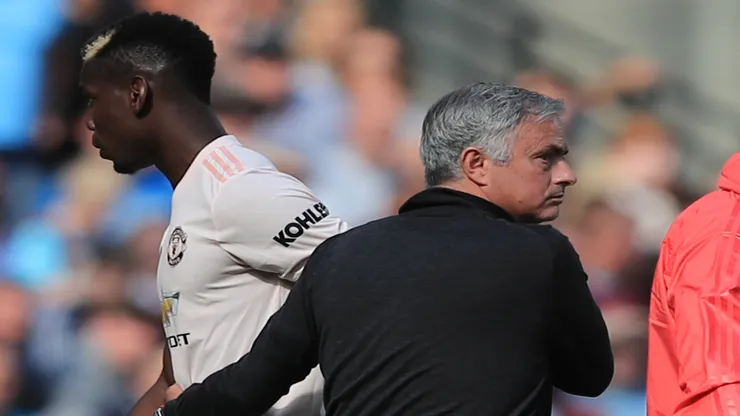 Pogba e Mourinho nos tempos de Manchester United - Marc Atkins/Getty Images