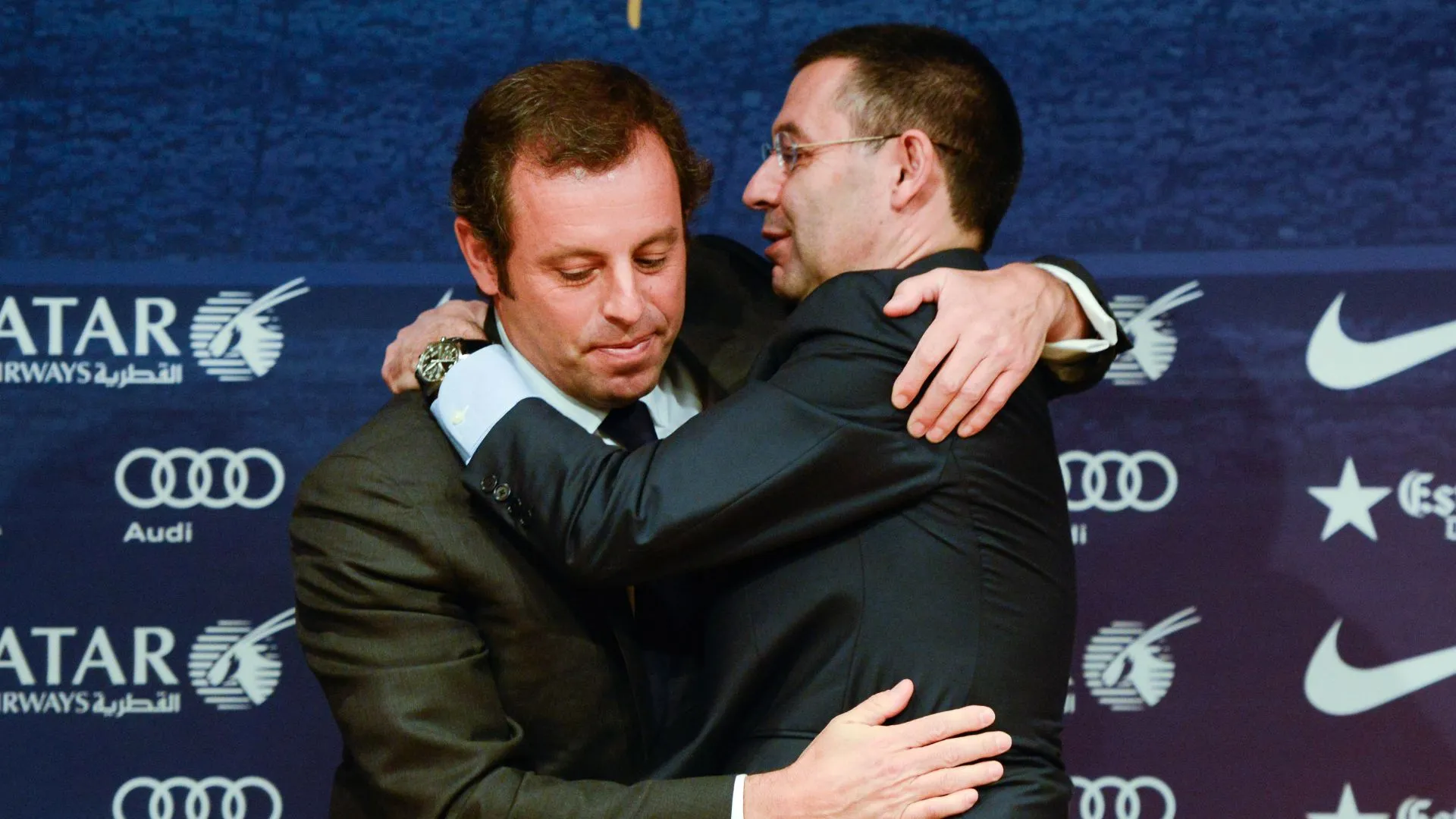 Sandro Rosell e Josep María Bartomeu presidiram o Barcelona (foto: David Ramos/Getty Images)