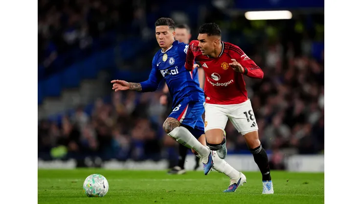Volante brasileiro em jogo do Manchester United. Foto: Carl Recine/Getty Images