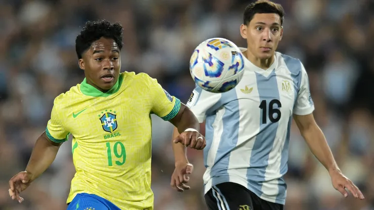 Endrick, pela Seleção Brasileira (Marcelo Endelli/Getty Images)