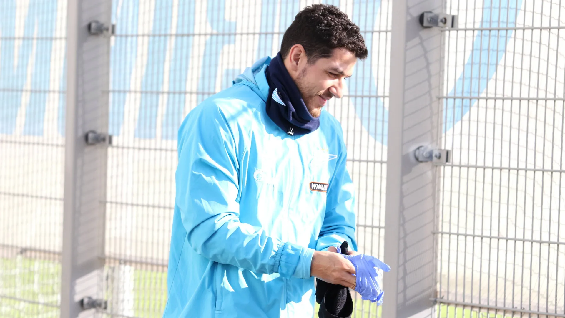 Nino antes de treino pelo Zenit