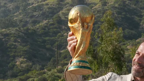 Taça da Copa do Mundo. Foto: Presley Ann/Getty Images for The Coca-Cola Company