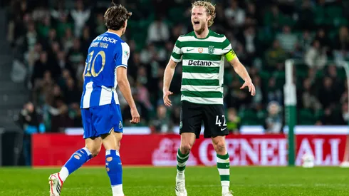 Capitão do Sporting sofreu lesão após lance ainda no primeiro tempo do clássico. Foto: IMAGO / Imagens de reprodutores de fotos