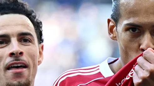 Curtis Jones e Van Dijk. (Photo by Gareth Copley/Getty Images)