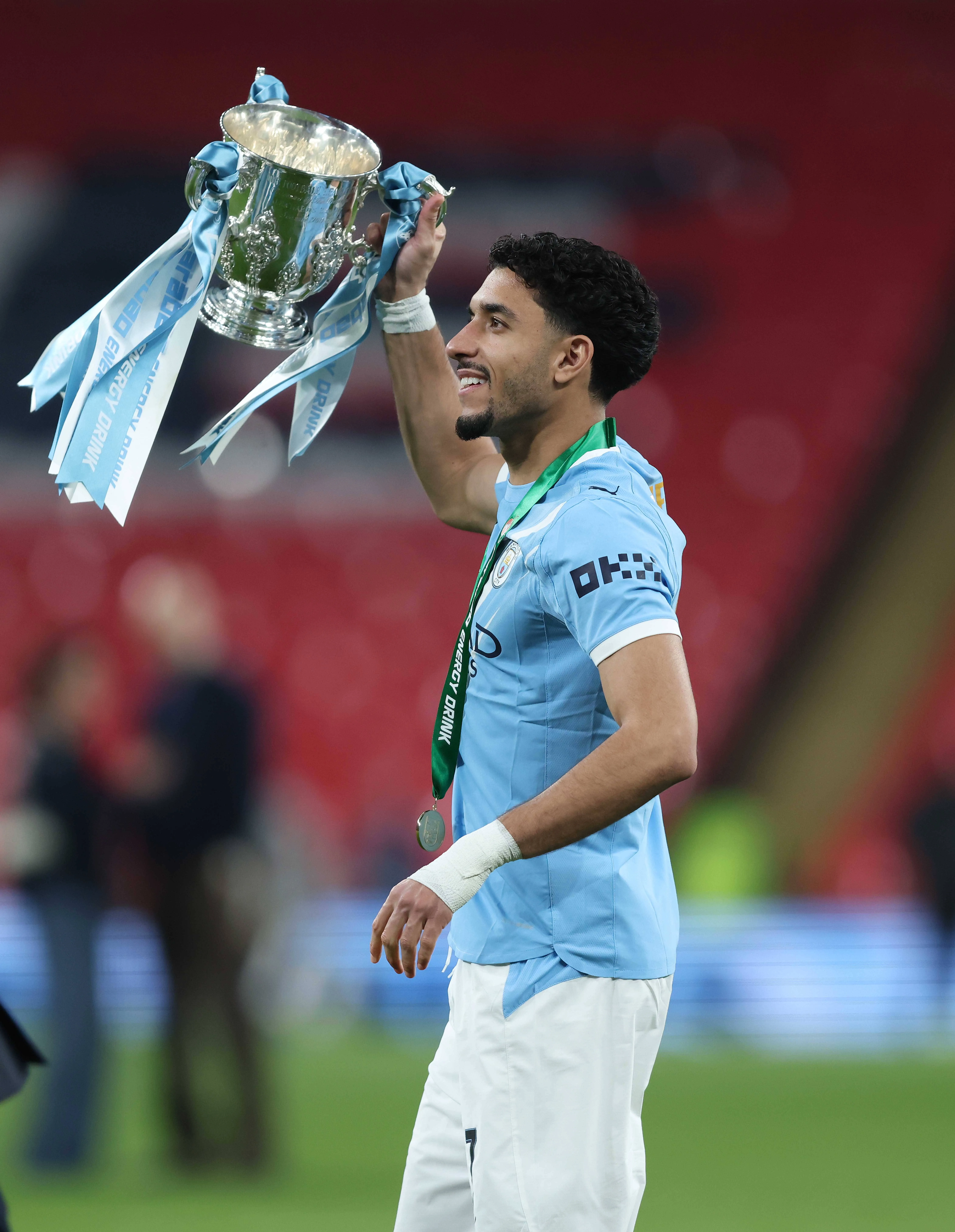 Omar Marmoush, atacante do Manchester City, volta ao radar do Aston Villa. Foto: IMAGO /&nbsp;Sports Press Photo
