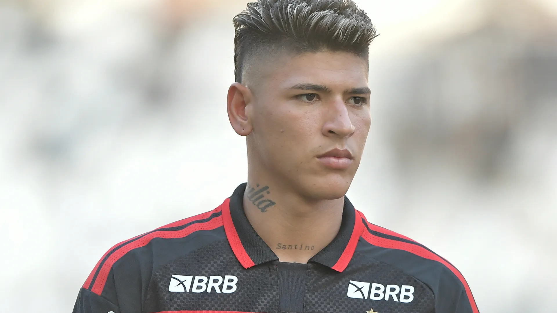 Carrascal em campo com as cores do Flamengo. Foto: Thiago Ribeiro/AGIF