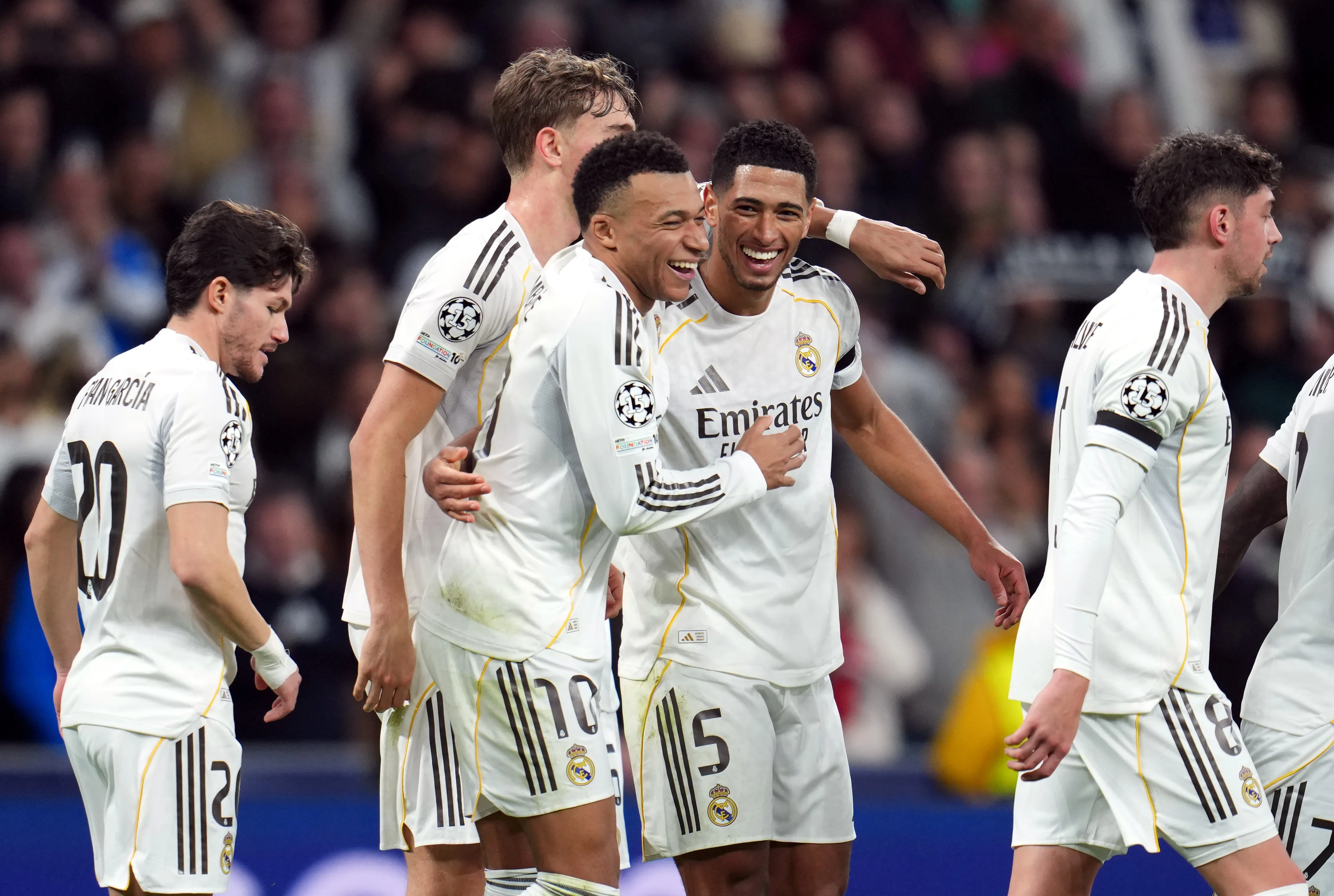 Jogadores do Real Madrid em partida contra o Monaco. Foto: Aitor Alcalde/Getty Images