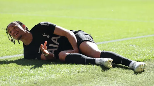 Xavi Simons sofreu uma lesão no Tottenham – Michael Steele/Getty Images