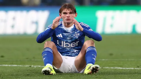 Nico Paz em ação pelo Como – Marco Luzzani/Getty Images