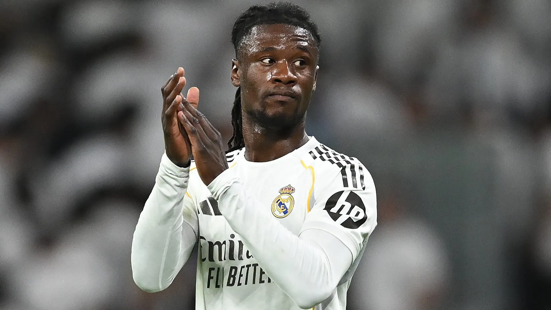 Camavinga durante jogo do Real Madrid