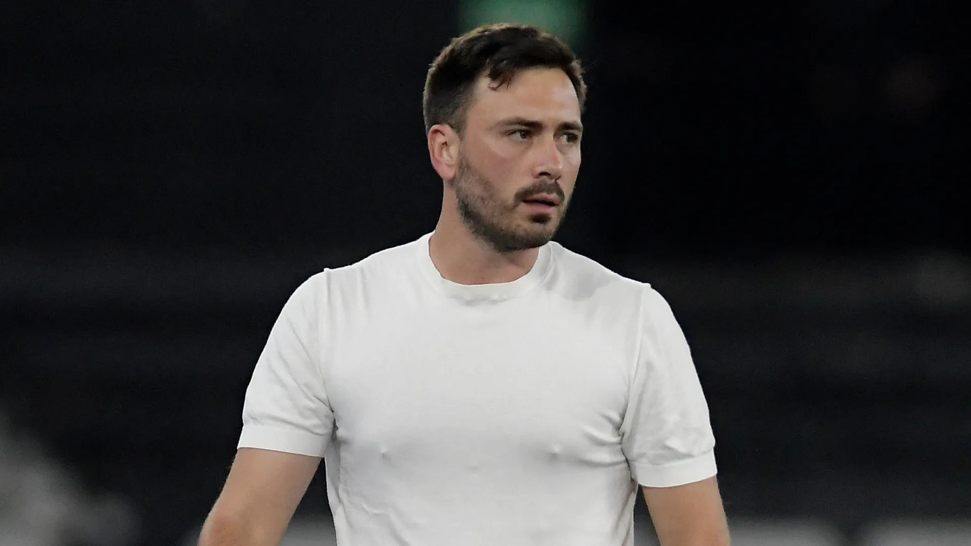 Davide Ancelotti durante jogo como técnico do Botafogo