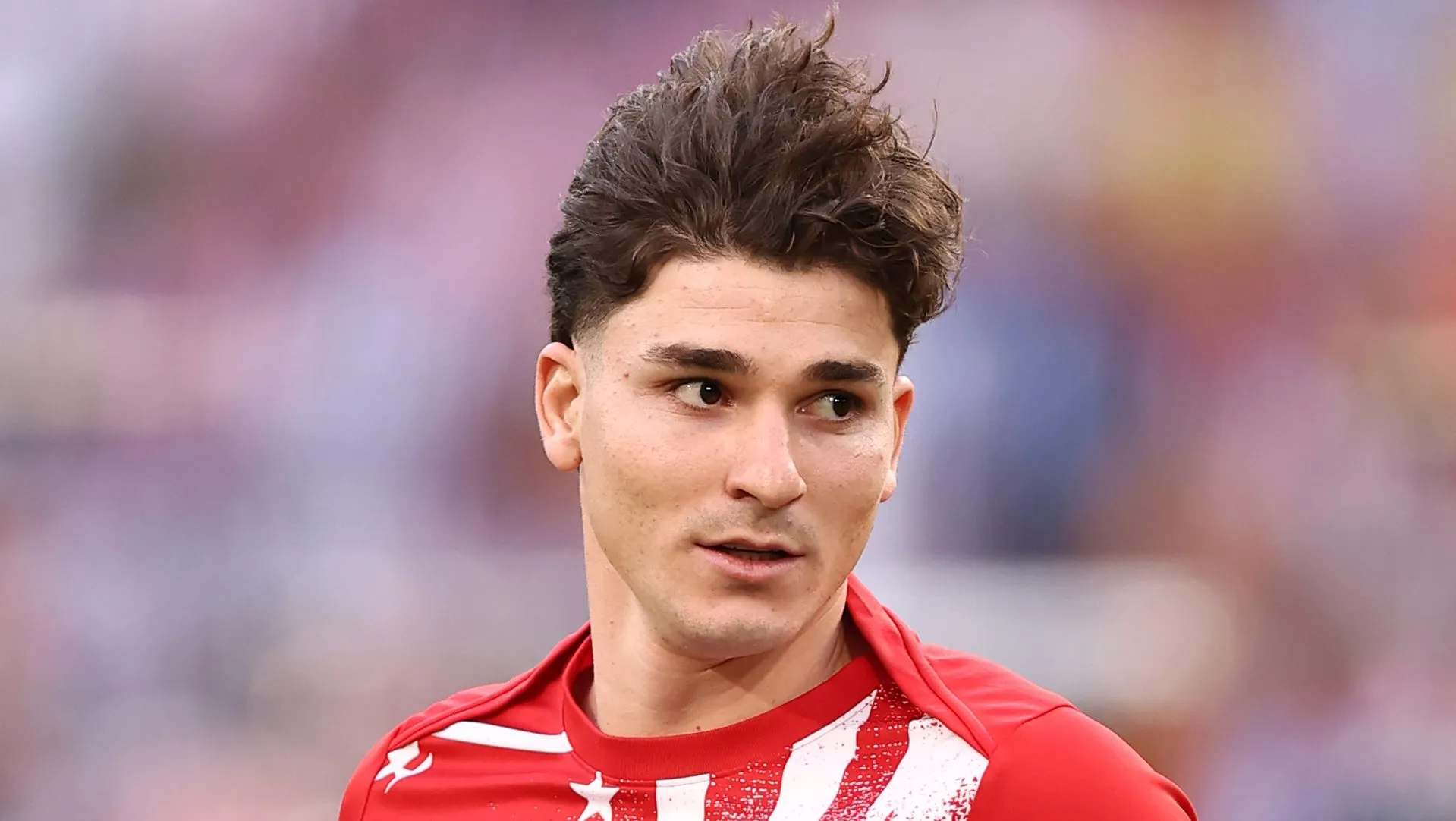 Julián Álvarez em campo pelo Atlético