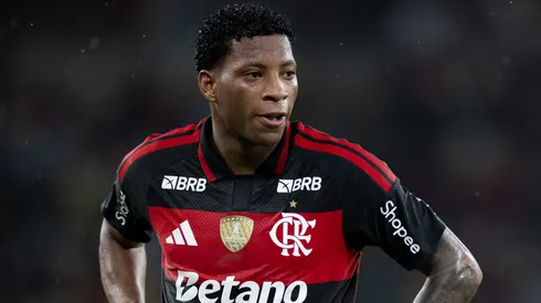 Plata durante uma partida pelo Flamengo. Foto: Jorge Rodrigues/AGIF