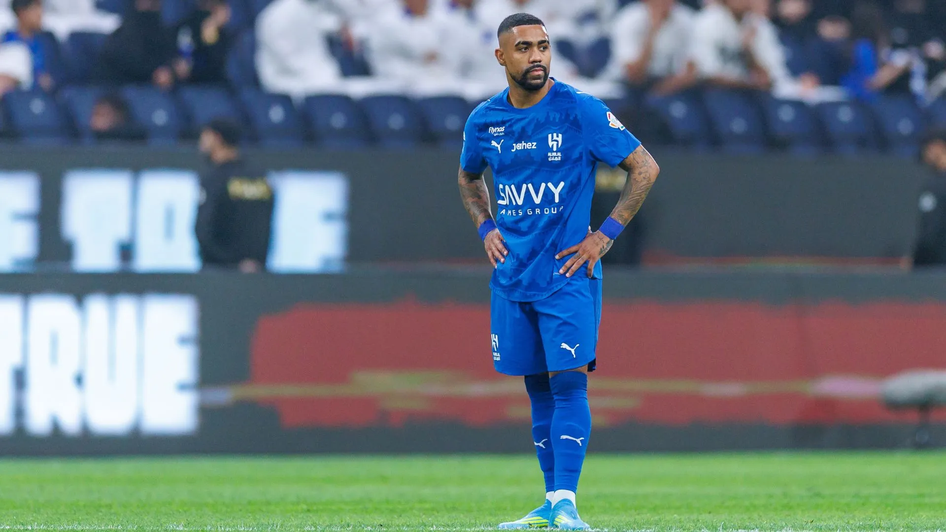 Al-Hilal escalou Malcom no ataque contra o Damac (foto: Abdullah Ahmed/Getty Images)