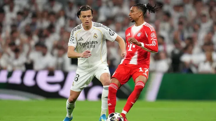 Olise em jogo contra o Real Madrid (Foto: Aitor Alcalde/Getty Images)