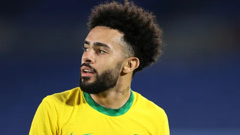 Claudinho durante uma partida com a Seleção Brasileira nas Olimpíadas. Foto: Francois Nel/Getty Images