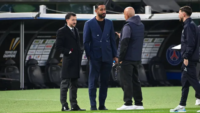 Pablo Longoria durante treinamento do Olympique Marseille. Foto: IMAGO/&nbsp;ESPORTES PRESSE