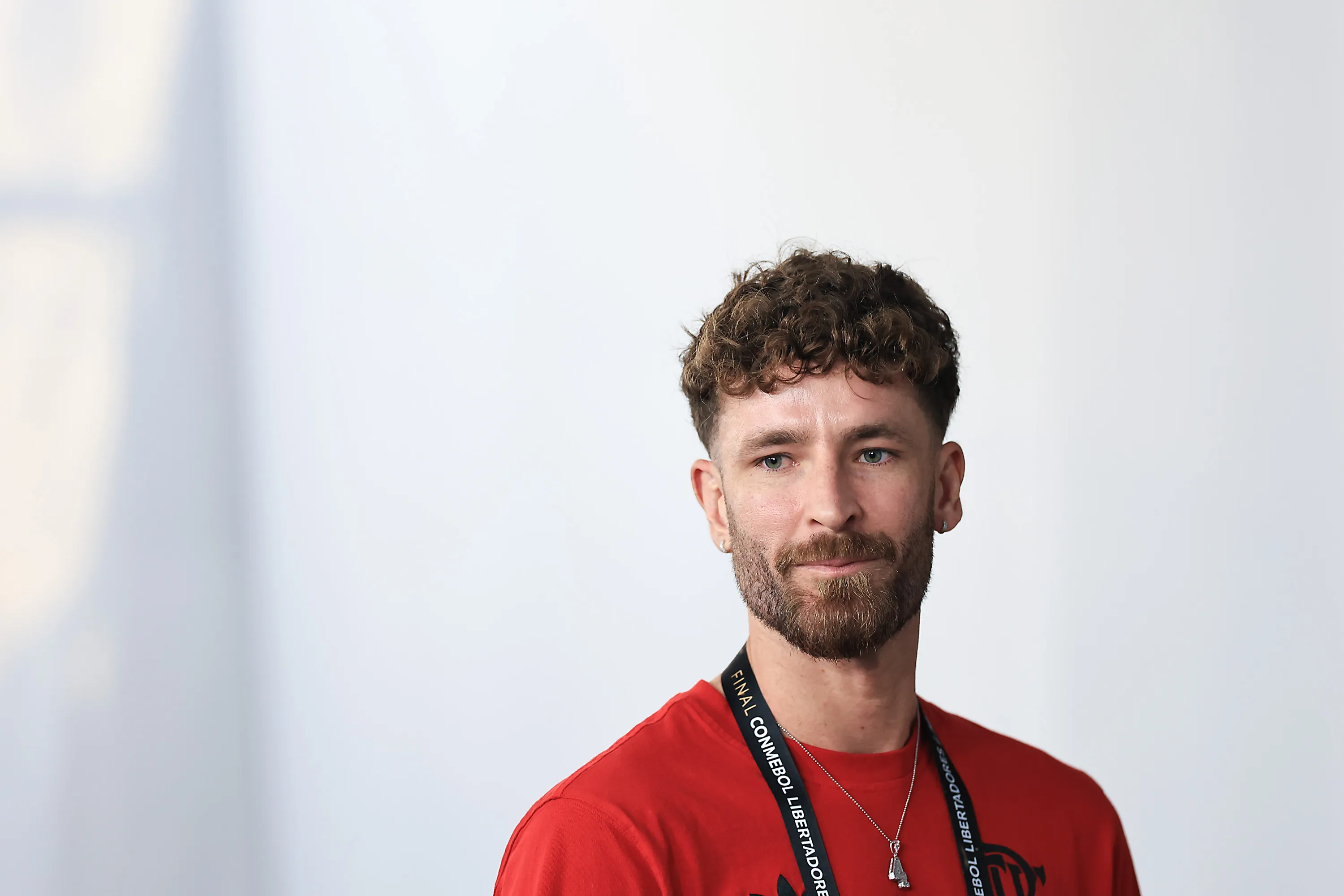 Léo Pereira não joga contra o Estudiantes.  (Photo by Buda Mendes/Getty Images)