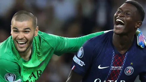 Lucas Chevalier e Nuno Mendes. (Photo by Claudio Villa/Getty Images)