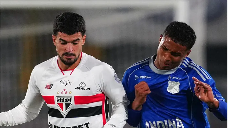 São Paulo empata em jogo sem brilho com Millonarios pela Sul-Americana. (Photo by Andres Rot/Getty Images)