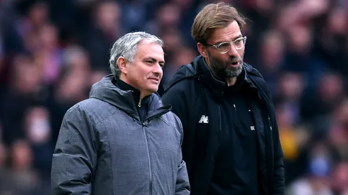 Jürgen Klopp e José Mourinho. (Foto: Laurence Griffiths/Getty Images)