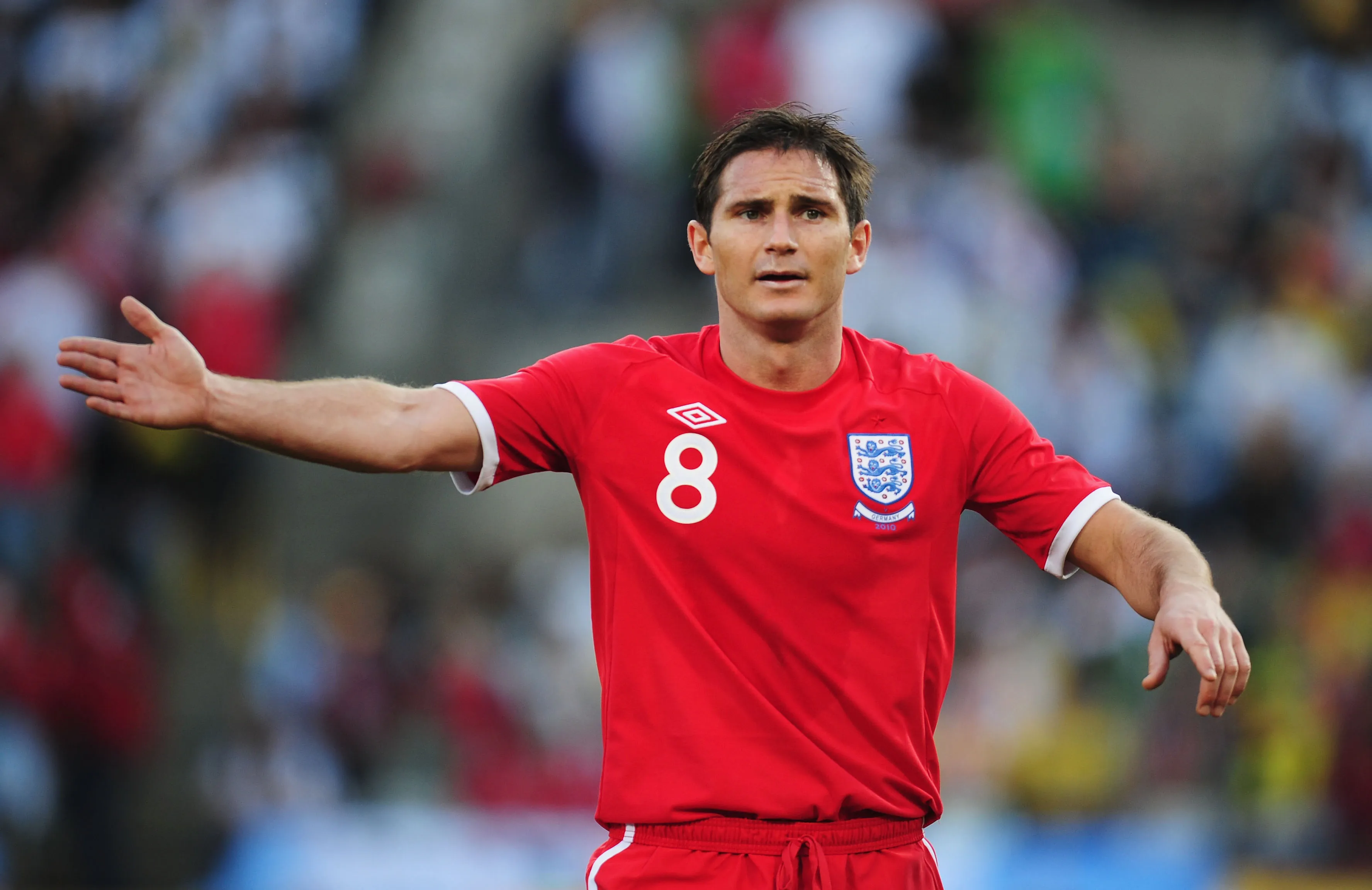 Lampard no jogo contra a Alemanha, na Copa do Mundo de 2010 (Foto: Clive Mason/Getty Images)
