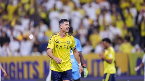 Cristiano Ronaldo chega a 970 gols na carreira e deixa Al-Nassr próximo do título na Arábia. Foto: Abdullah Ahmed/Getty Images