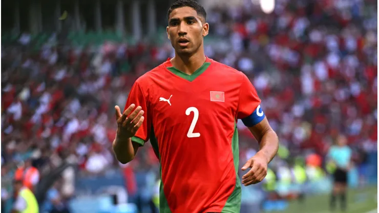 Hakimi pode perder a estreia do Marrocos na Copa. Tullio M. Puglia/Getty Images.