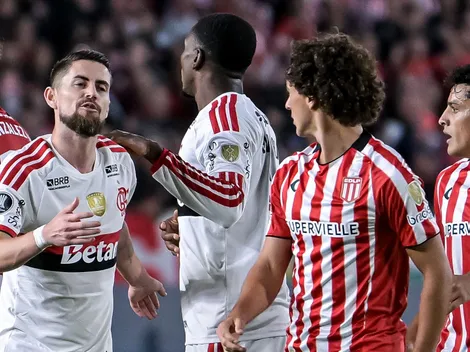 Flamengo e Estudiantes terminam jogo polêmico no empate por 1x1