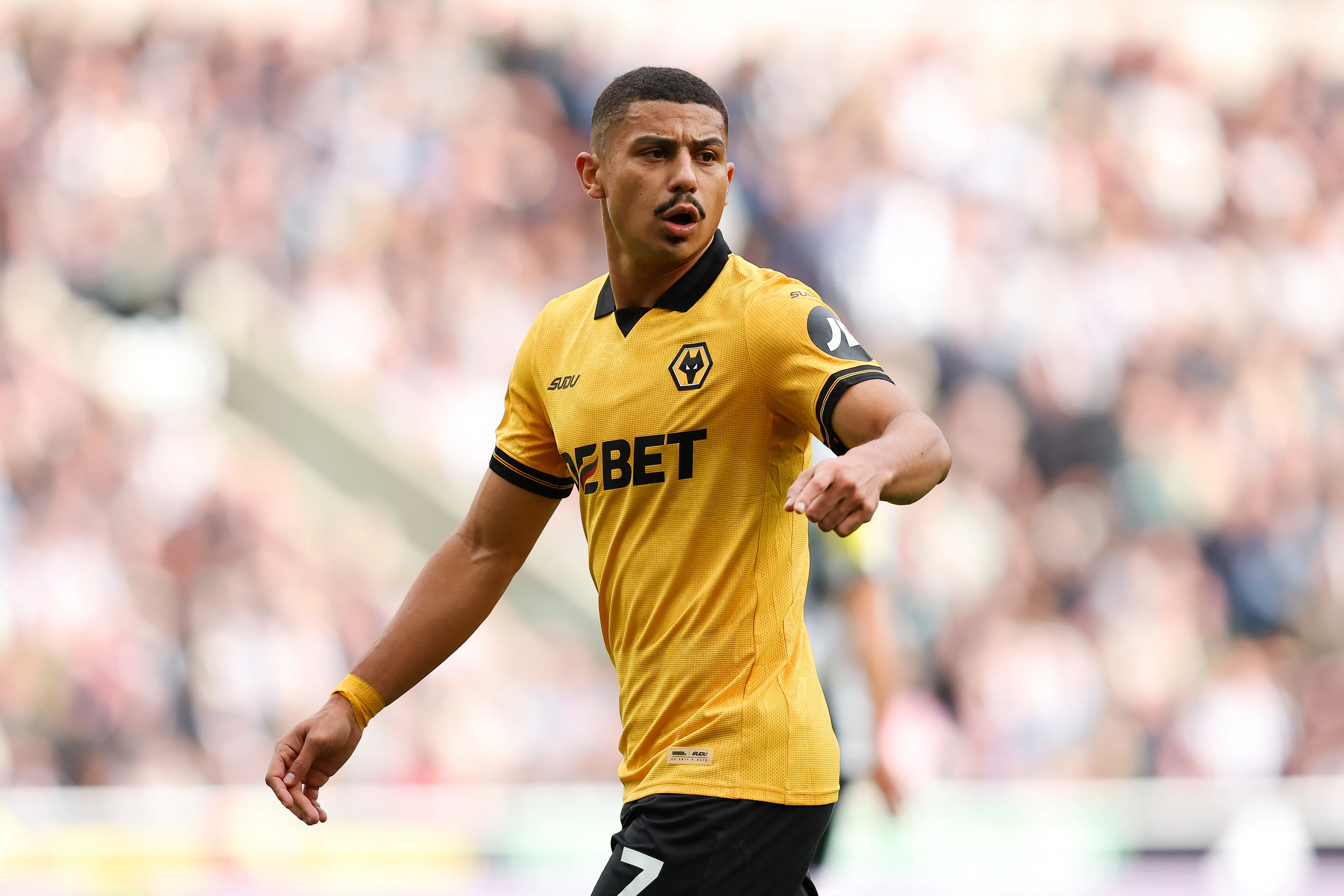 André em campo com as cores do Wolverhampton. Foto: Matt McNulty/Getty Images