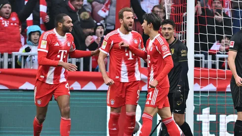 Jonathan Tah, Harry Kane e Hiroki Ito (Photo by Sebastian Widmann/Getty Images)
