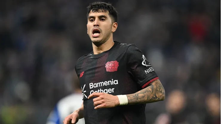 Exequiel Palacios está na mira do Manchester United. Foto: Stuart Franklin/Getty Images