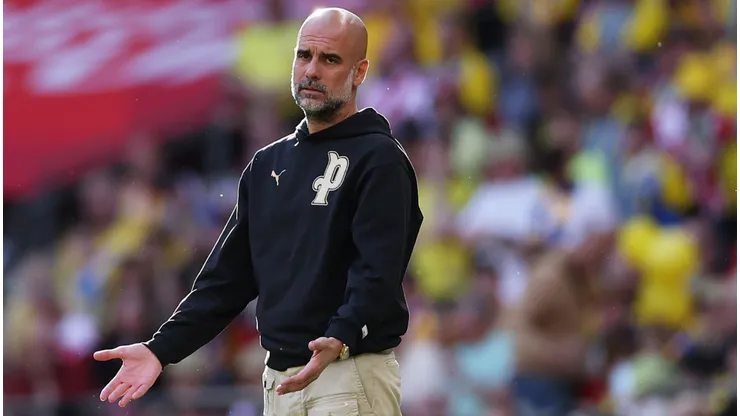 Guardiola comenta jogos da Champions e situação física do elenco. Foto: Justin Setterfield/Getty Images