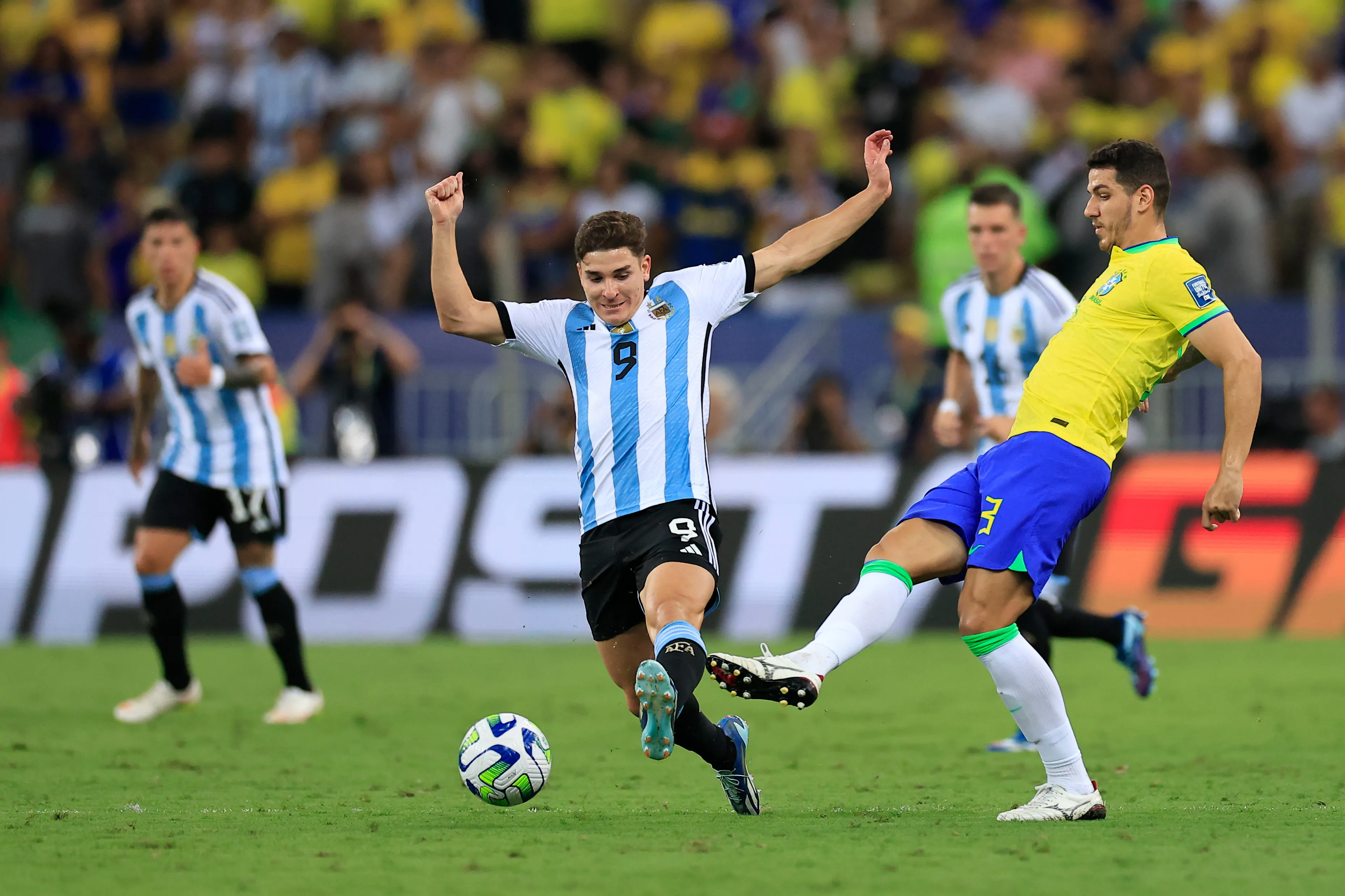 Nino em jogo do Brasil contra a Argentina. Foto: Buda Mendes/Getty Images