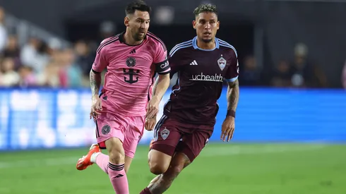 Rafael Navarro contra Messi na MLS. Foto: Megan Briggs/Getty Images